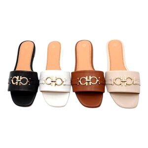 Women’s Brown Slide Sandals